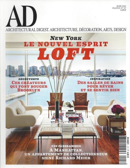 Architectural Digest - AD Magazine France - Juin 2013, Livres, Journaux & Revues, Comme neuf, Envoi