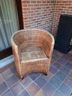 Prachtig Retro ROTAN zeteltje (binnen of buiten)  60's, Ophalen, Bruin, Zo goed als nieuw, Eén