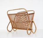 Sixties bamboe magazine holder - Vintage karntenbak, Enlèvement ou Envoi