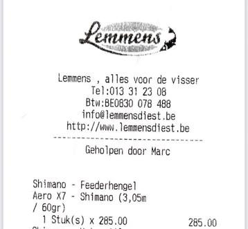 2 hengels Shimano Feeder Aero X7 10ft. beschikbaar voor biedingen