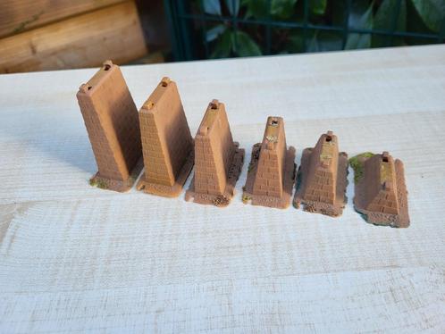 faller H0 set met 6x oprit peilers ( 2 sets beschikbaar ), Hobby en Vrije tijd, Modeltreinen | H0, Gebruikt, Brug, Tunnel of Gebouw