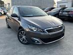 Peugeot 308 Allure 1.6L Benzine, Auto's, Peugeot, Euro 5, Zwart, 4 cilinders, Leder en Stof