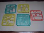 Set van 5 sjablonen. Allerlei., Ophalen of Verzenden