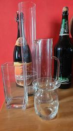 Vases et cruche en verre, Collections, Enlèvement, Utilisé