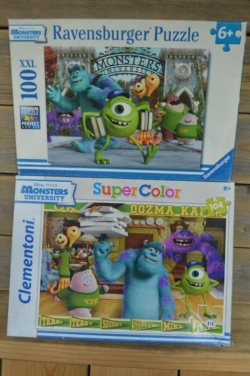 puzzels Monster en co, Kinderen en Baby's, Speelgoed | Kinderpuzzels, Gebruikt, 6 jaar of ouder, Meer dan 50 stukjes, Ophalen of Verzenden
