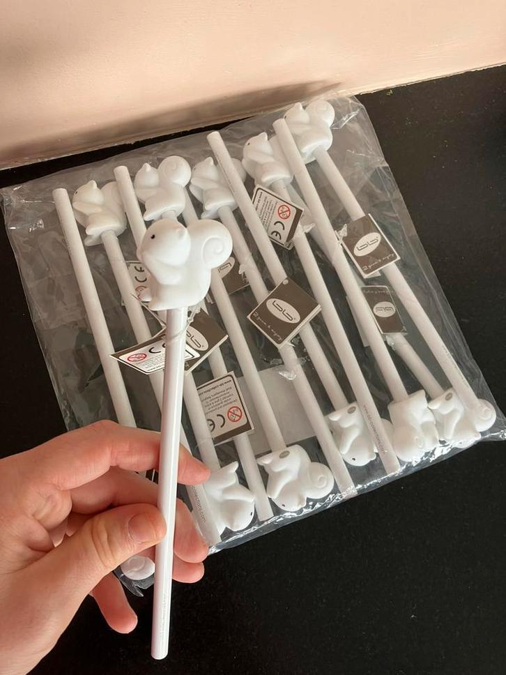 Potloden eekhoorn wit, Kinderen en Baby's, Kraamcadeaus en Geboorteborden, Nieuw, Ophalen of Verzenden