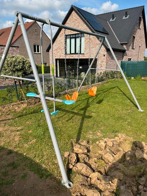 Te koop: Intex metalen schommelset met 2 schommels + 2 zitje, Kinderen en Baby's, Speelgoed | Buiten | Speeltoestellen, Zo goed als nieuw