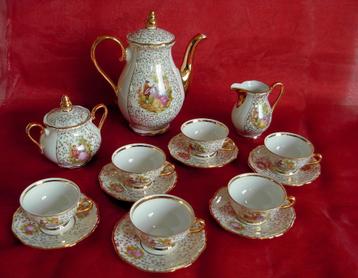 Service à café romantique antique, Enlèvement ou Envoi