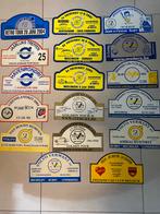 Lot de 17 plaques de rallyes, Autos : Divers, Supports de plaque d'immatriculation, Comme neuf