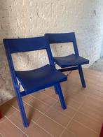 Vintage ikea klapstoel Niels Gammelgaard, Huis en Inrichting, Stoelen, Ophalen, Gebruikt, Twee, Blauw