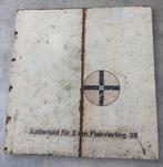 Plaque cible Flakvierling 38 de 2 cm pour la Seconde Guerre, Collections, Enlèvement ou Envoi, Armée de l'air, Autres types