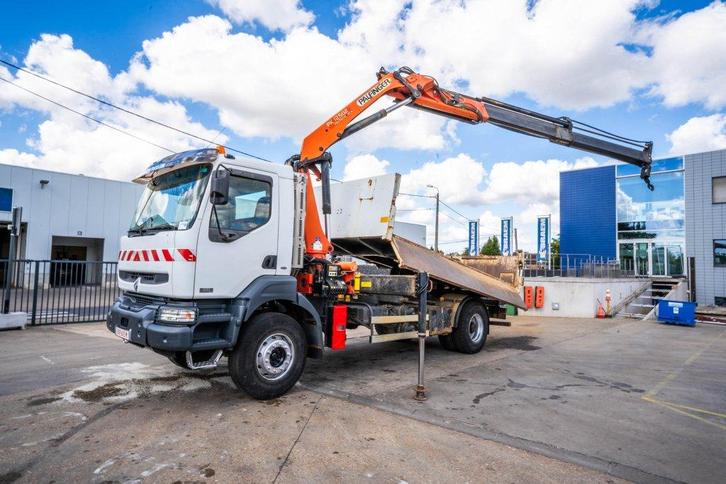 Renault KERAX 320 DCI +BIBENNE+PALFINGER 12Ton/m/2 EXT., Auto's, Vrachtwagens, Bedrijf, Te koop, Airconditioning, Elektrische ramen
