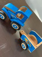 HOUTEN Tractor + kar., Ophalen of Verzenden, Zo goed als nieuw