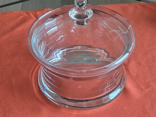 Prachtige retro koekjes glazen schaal met deksel Anno 70 in, Huis en Inrichting, Woonaccessoires | Stolpen, Nieuw, Ophalen of Verzenden