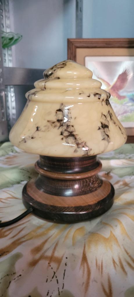 Lampe de table vintage scailmont, Antiek en Kunst, Antiek | Glaswerk en Kristal, Ophalen