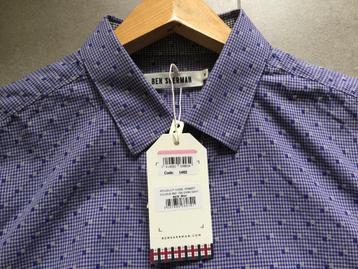 Hemd Ben Sherman blauw/wit motief Medium NIEUW 25  beschikbaar voor biedingen