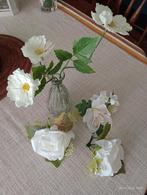 Lot de fleurs blanches artificielles, Maison & Meubles, Comme neuf, Intérieur, Enlèvement ou Envoi
