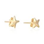 925 Sterling zilveren oorbellen goldplated ster - OPRUIMING!, Nieuw, Ophalen of Verzenden, Knopjes of Stekers, Goud