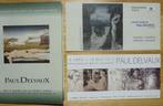 Paul Delvaux, 3 invitaties, Livres, Catalogues & Dépliants, Enlèvement ou Envoi, Comme neuf, Dépliant