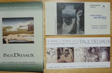 Paul Delvaux, 3 invitaties beschikbaar voor biedingen