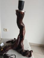 Een  sta-lamp van  olijfstronk, Ophalen, Zo goed als nieuw