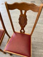 antieke oude houten stoelen te koop, Huis en Inrichting, Drie, Gebruikt, Bruin, Hout