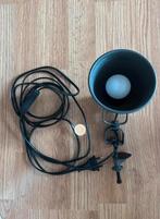 Prachtige vintage nachtkast/bureaulamp van roestvrij staal, Huis en Inrichting, Lampen | Spots, Ophalen