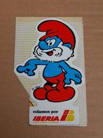 Autocollant Grand Schtroumpf Iberia, Verzamelen, Smurfen, Gebruikt, Grote Smurf, Overige typen