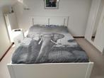 Bed songesand 140x200, Huis en Inrichting, Slaapkamer | Bedden, Ophalen, Gebruikt, Wit, Tweepersoons
