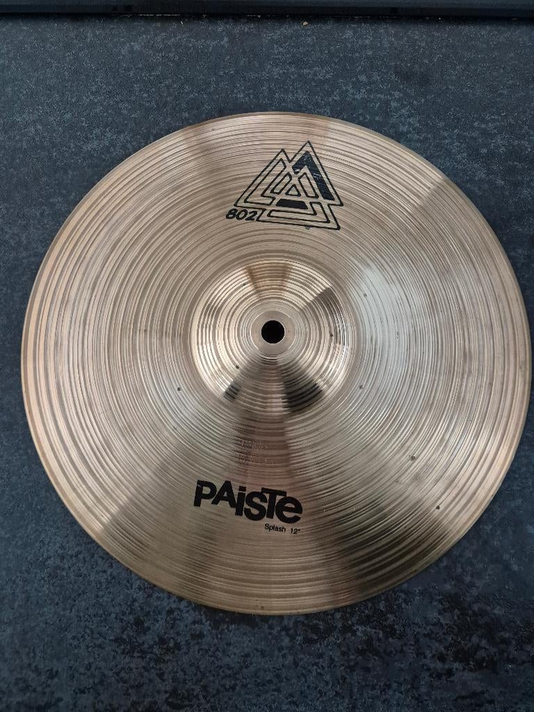 12" Splash Paiste 802 bekken/cymbal, Musique & Instruments, Musiques & Instruments Autre, Comme neuf, Enlèvement ou Envoi