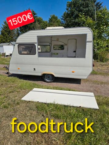 Foodtruck 750kg caravan horeca-food bureau container Bar 4m