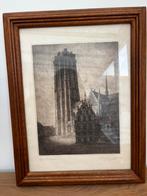 Litho afdruk kerk Mechelen, Antiek en Kunst, Kunst | Litho's en Zeefdrukken, Ophalen