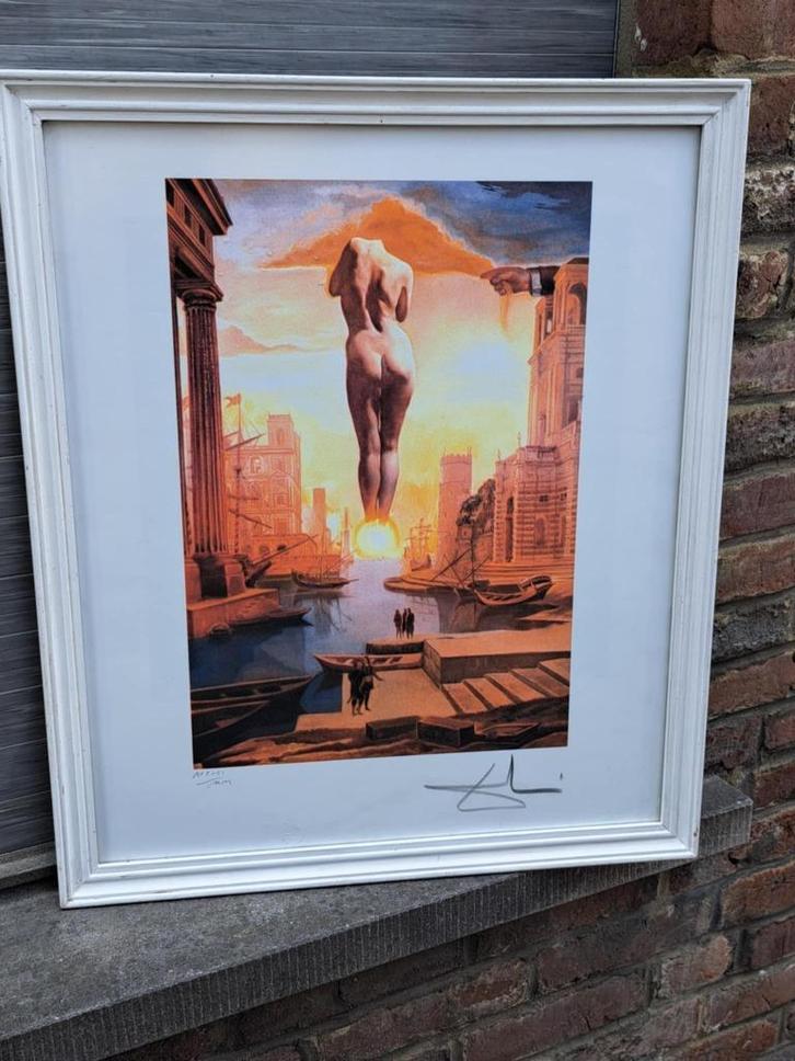 lithographie signe salvador dali, Antiek en Kunst, Kunst | Litho's en Zeefdrukken, Ophalen of Verzenden
