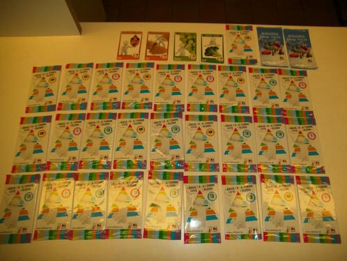 Lot van 31 pakjes kwartetkaartsetjes Delhaize, Verzamelen, Speelkaarten, Jokers en Kwartetten, Nieuw, Kwartet(ten), Ophalen of Verzenden
