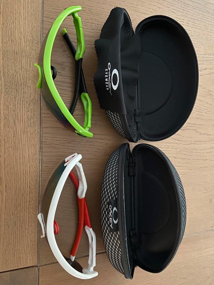 Oakley koersbrillen, Fietsen en Brommers, Fietsaccessoires | Fietskleding, Zo goed als nieuw, Ophalen
