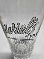 Oud emaille bierglas, Wiel´s PILS geslepen ribben 33cl., Verzamelen, Ophalen of Verzenden