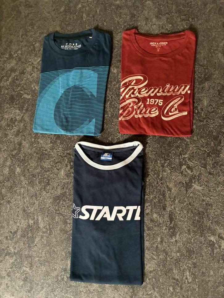 Jack & Jones T-shirt - nooit stoppen, Kleding | Heren, T-shirts, Blauw, Ophalen of Verzenden
