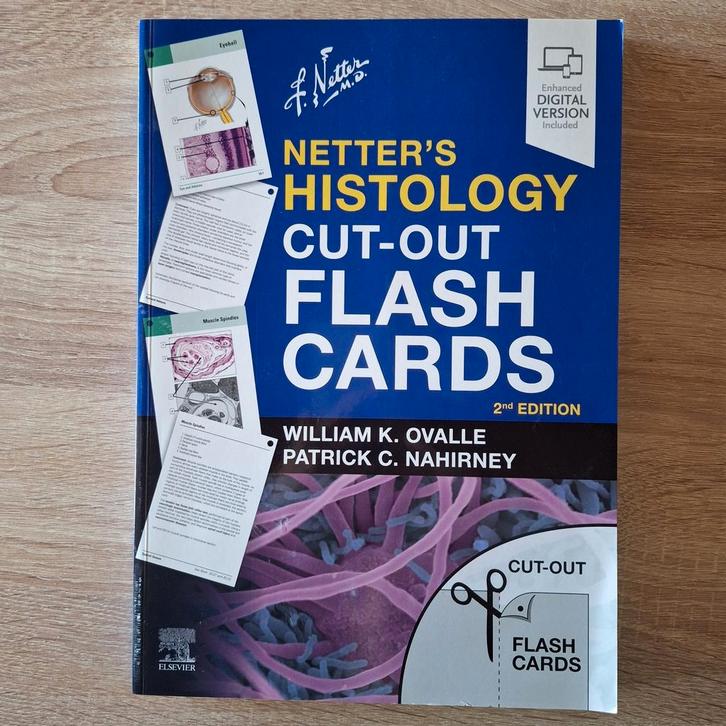 Netter's Histology cut-out flash cards  2nd edition, Boeken, Schoolboeken, Gelezen, Ophalen of Verzenden