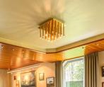 Hollywood Regency messing plafondlamp, Huis en Inrichting, Ophalen, Gebruikt, Metaal, Art deco