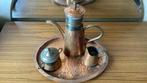 Vintage koffieset in koper, Ophalen, Koper