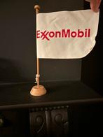 Exxon Mobil Esso vlaggetje op houten voetje, Verzamelen, Merken en Reclamevoorwerpen, Ophalen of Verzenden