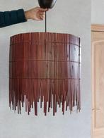 Bamboe hanglamp, Huis en Inrichting, Lampen | Hanglampen, Ophalen, Gebruikt, Hout, 50 tot 75 cm