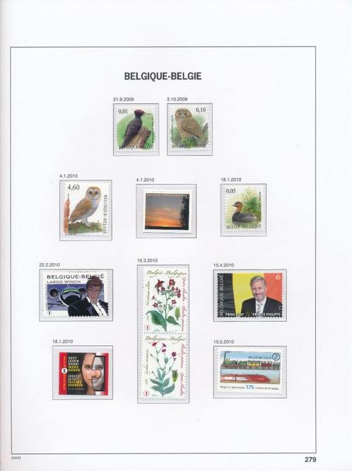 Jaar 2010, minder dan postprijs, op gratis DAVO Luxe, Postzegels en Munten, Postzegels | Europa | België, Postfris, Postfris, Ophalen of Verzenden