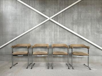 4x Eetkamerstoelen Bauhaus, 1980’s beschikbaar voor biedingen