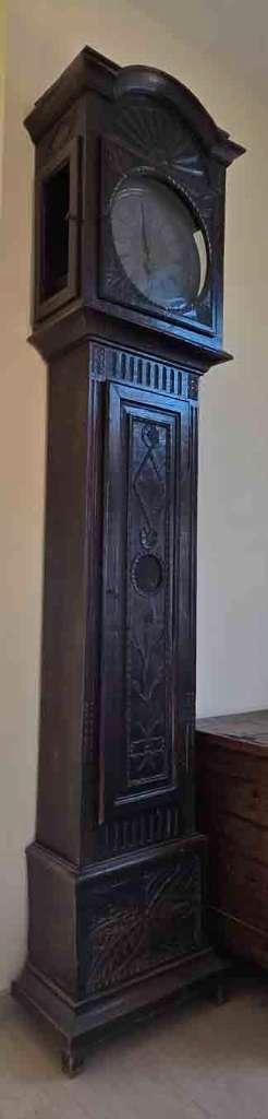 Horloge de parquet en bois sculpté. Ancienneté 1800 - 1830, Antiquités & Art, Antiquités | Horloges, Enlèvement