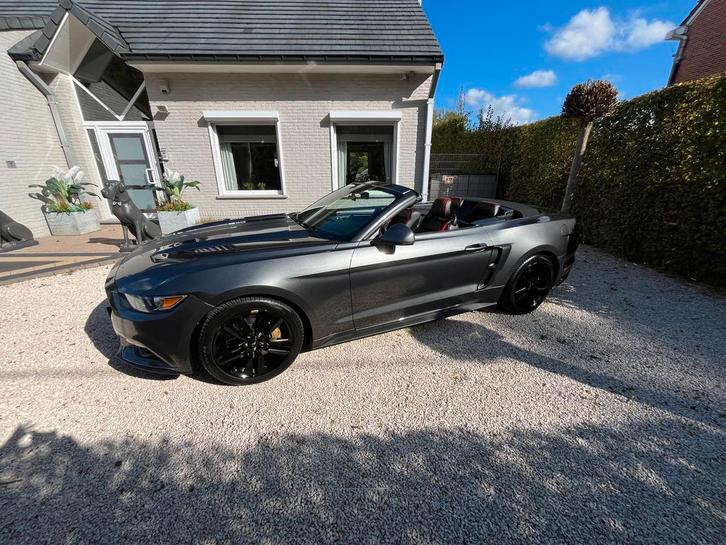 Mustang cabriolet 2.3 ecoboost slechts 47.000km nieuwstaat, Auto's, Ford, Particulier, Mustang, ABS, Achteruitrijcamera, Airbags