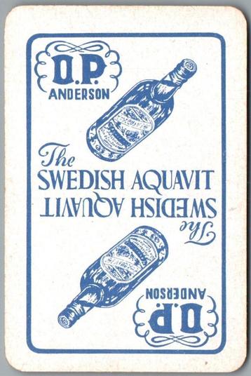 speelkaart - LK12825 - Aquavit O P Anderson  beschikbaar voor biedingen