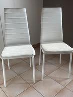 6 stoelen niet gebruikt, Huis en Inrichting, Stoelen, Vijf, Zes of meer stoelen, Kunststof, Wit, Zo goed als nieuw