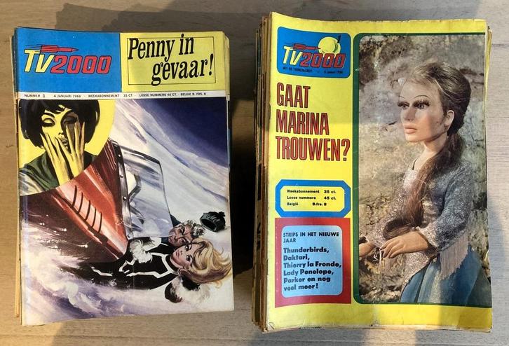 TV2000 - 135 x wekelijkse tijdschriften, Boeken, Stripverhalen, Gelezen, Meerdere stripboeken, Ophalen of Verzenden