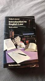Introduction to English Law, Ophalen of Verzenden, Gelezen